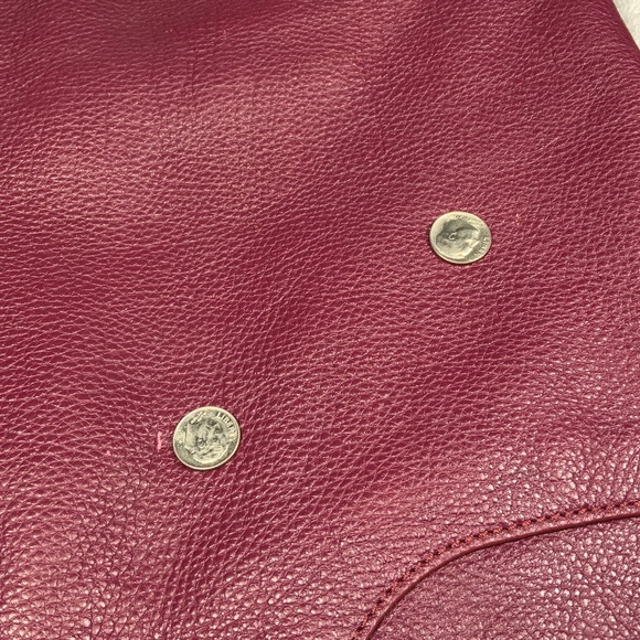Tory Burch Maroon Leather Hobo Bag - Picture 9 of 16